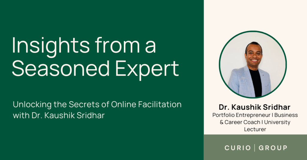 Dr Kaushik Sridhar: portfolio entrepreneur, business and career coach, and university lecturer